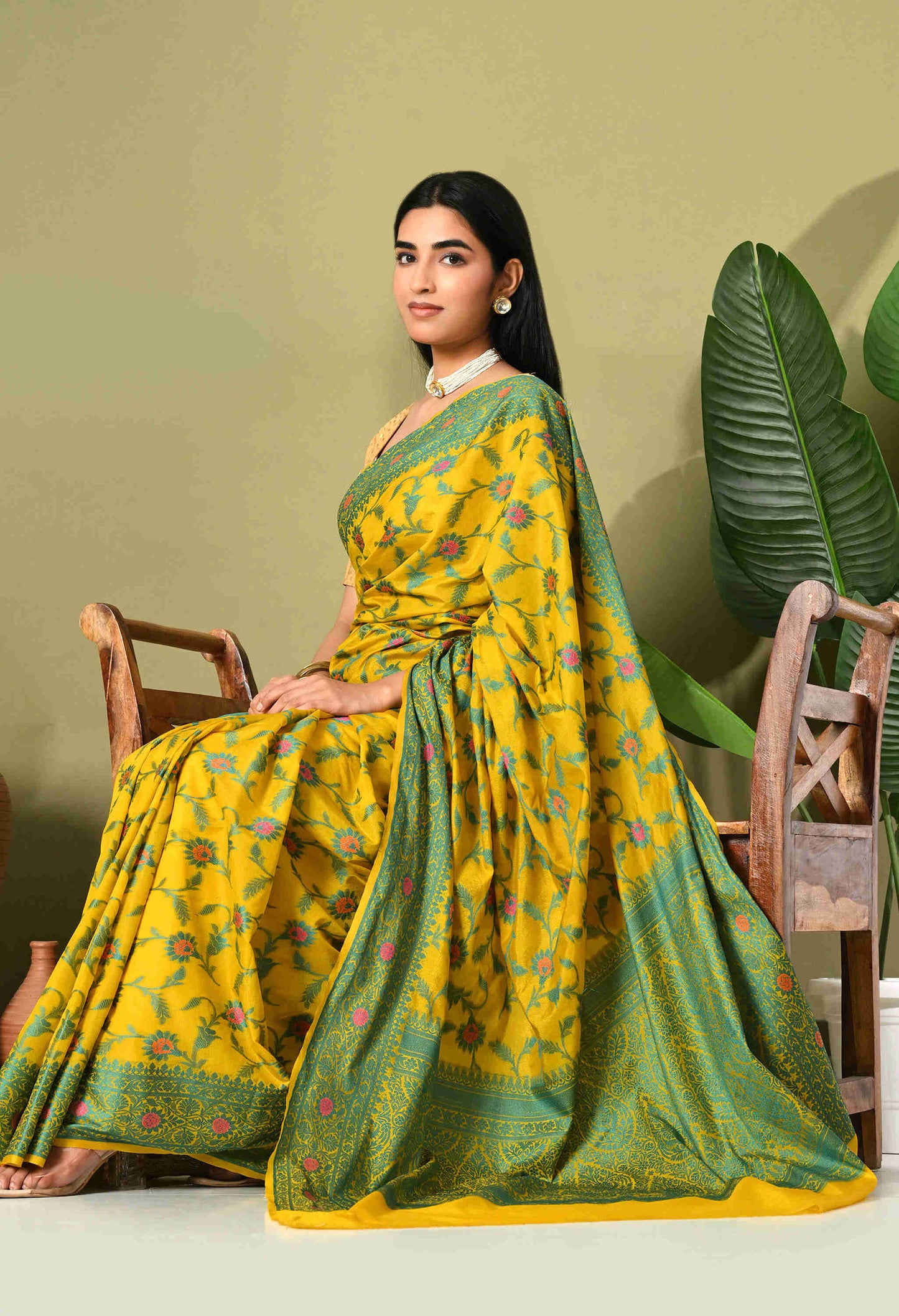 Banarasi Silk Saree With Tilphi Work