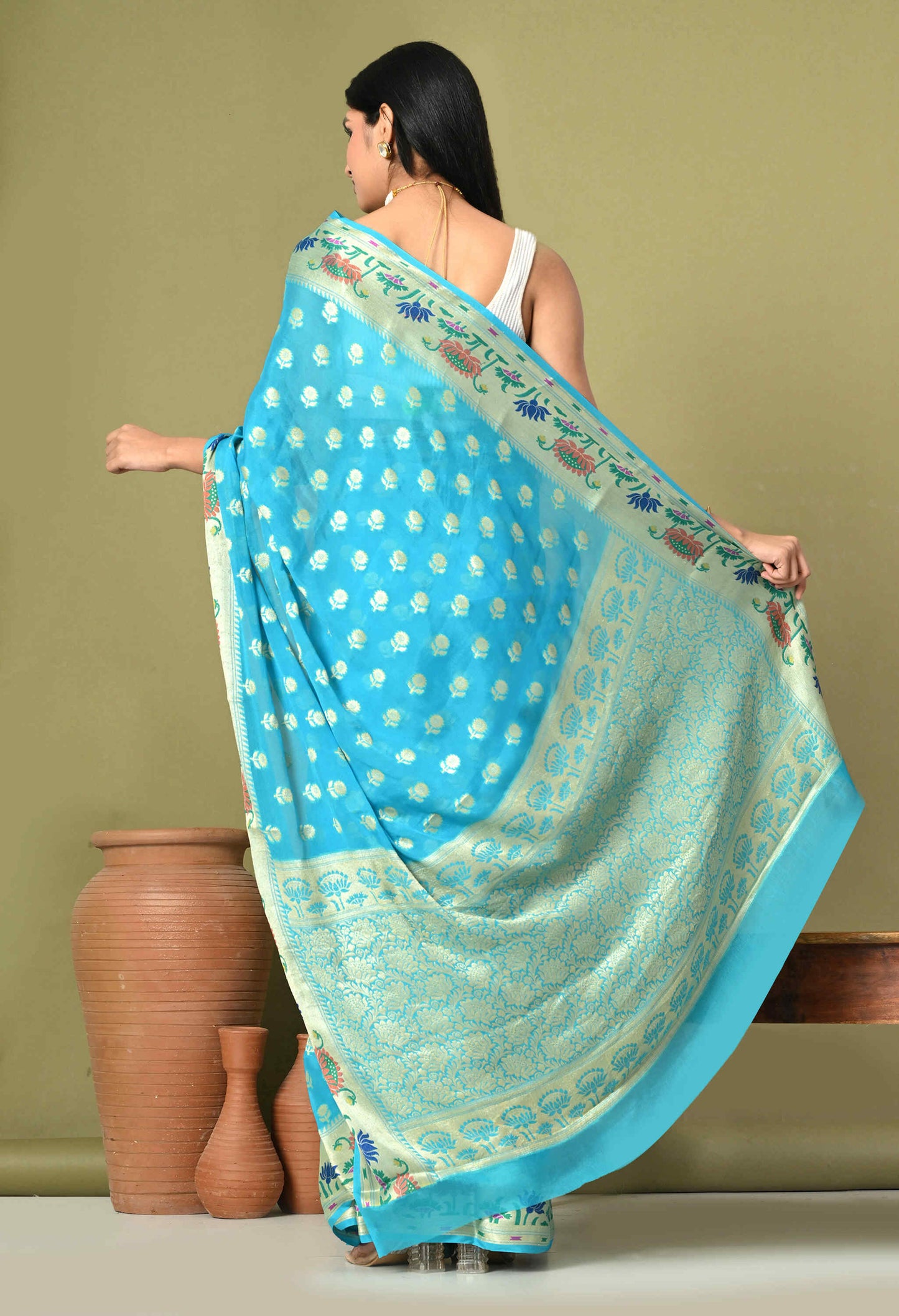 Khaddi Chiffon Saree