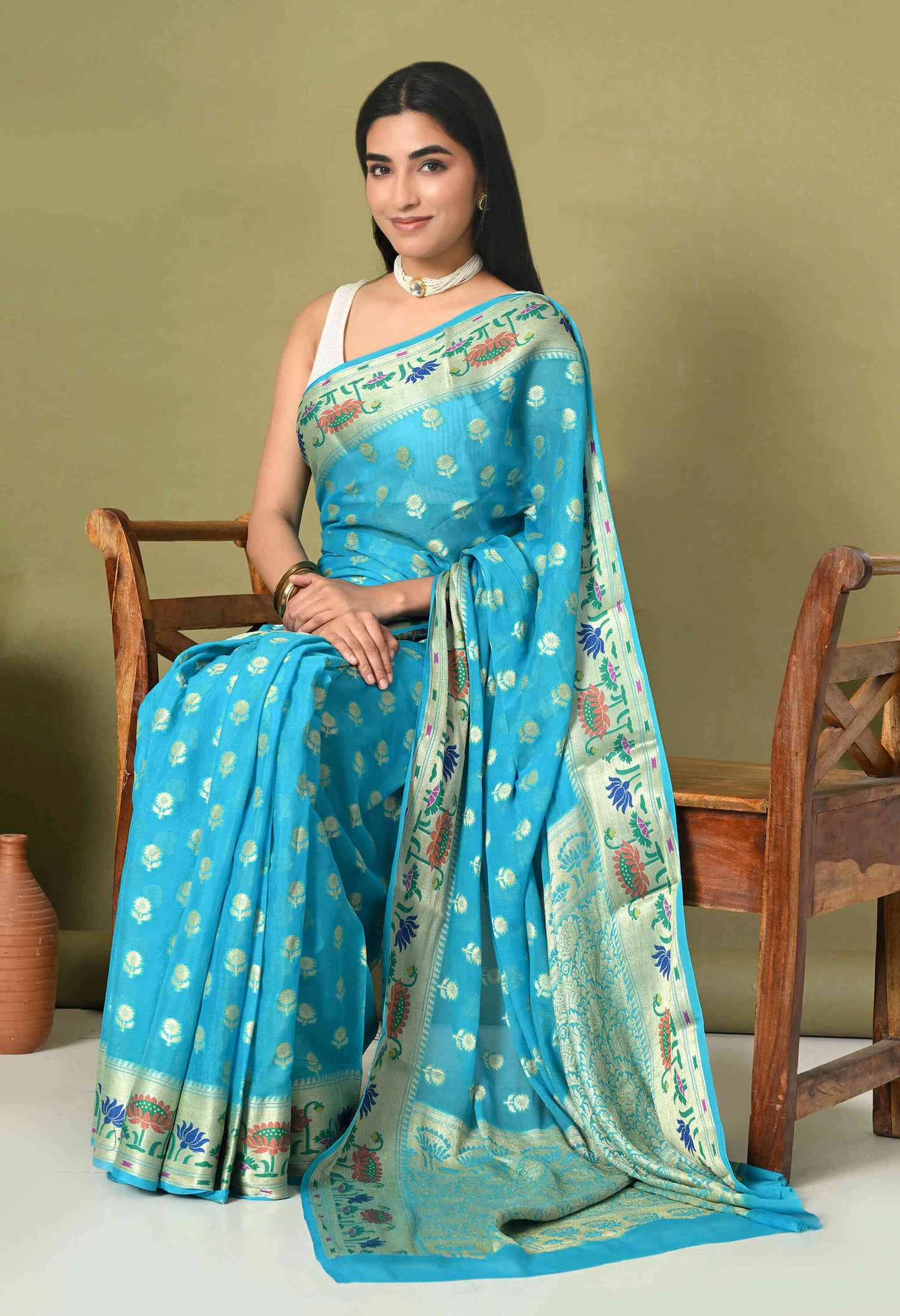 Khaddi Chiffon Saree