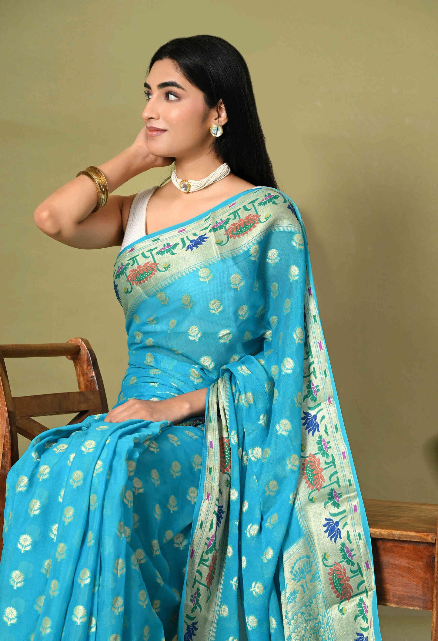 Khaddi Chiffon Saree