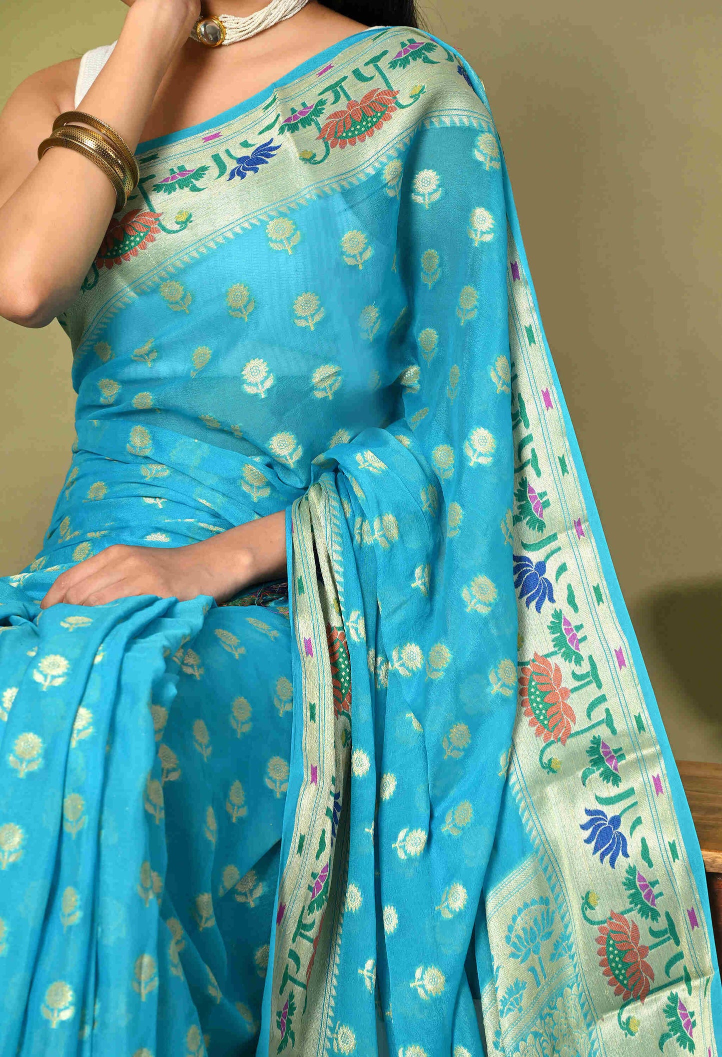 Khaddi Chiffon Saree
