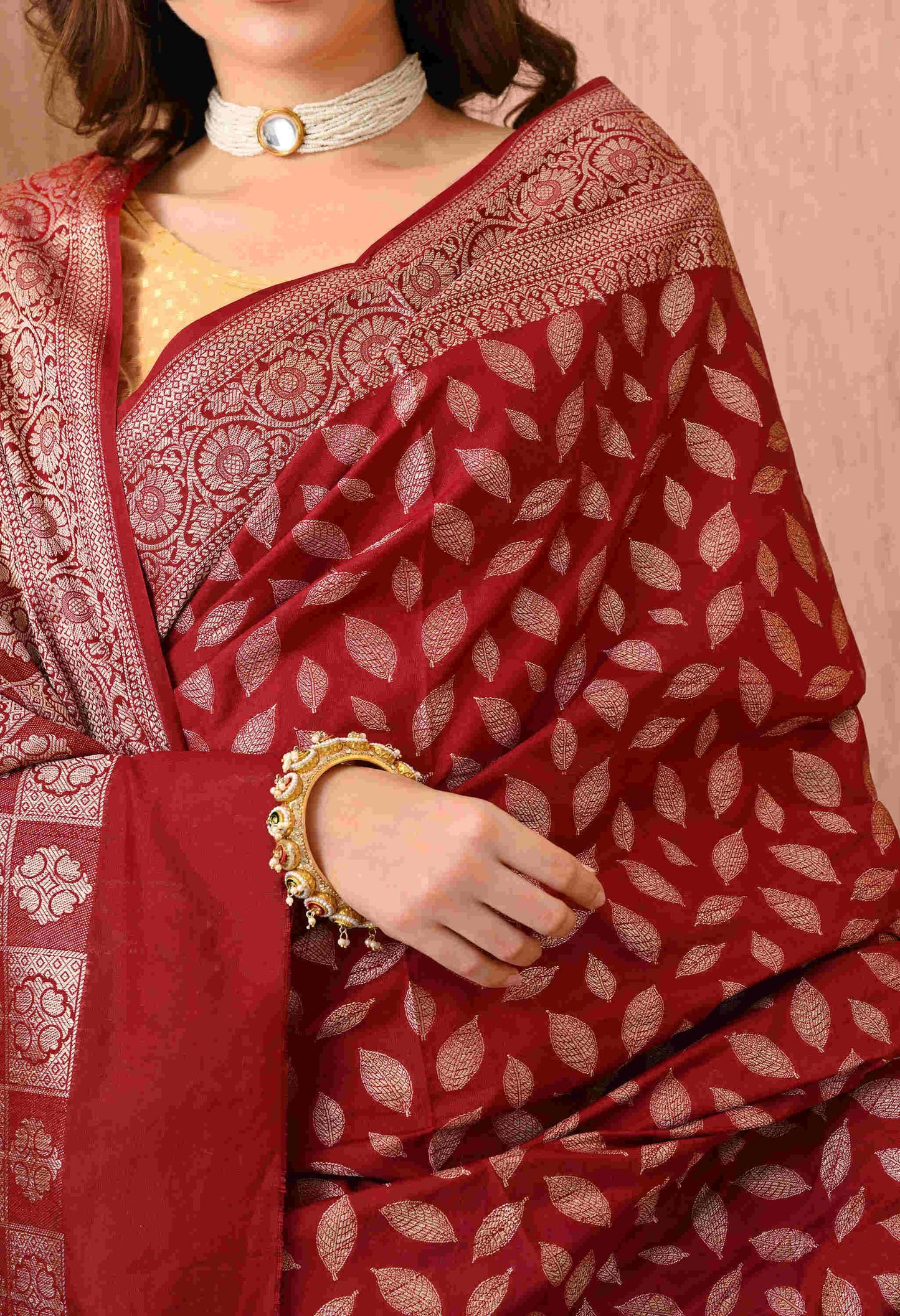 Best Banarasi Silk Maroon Saree