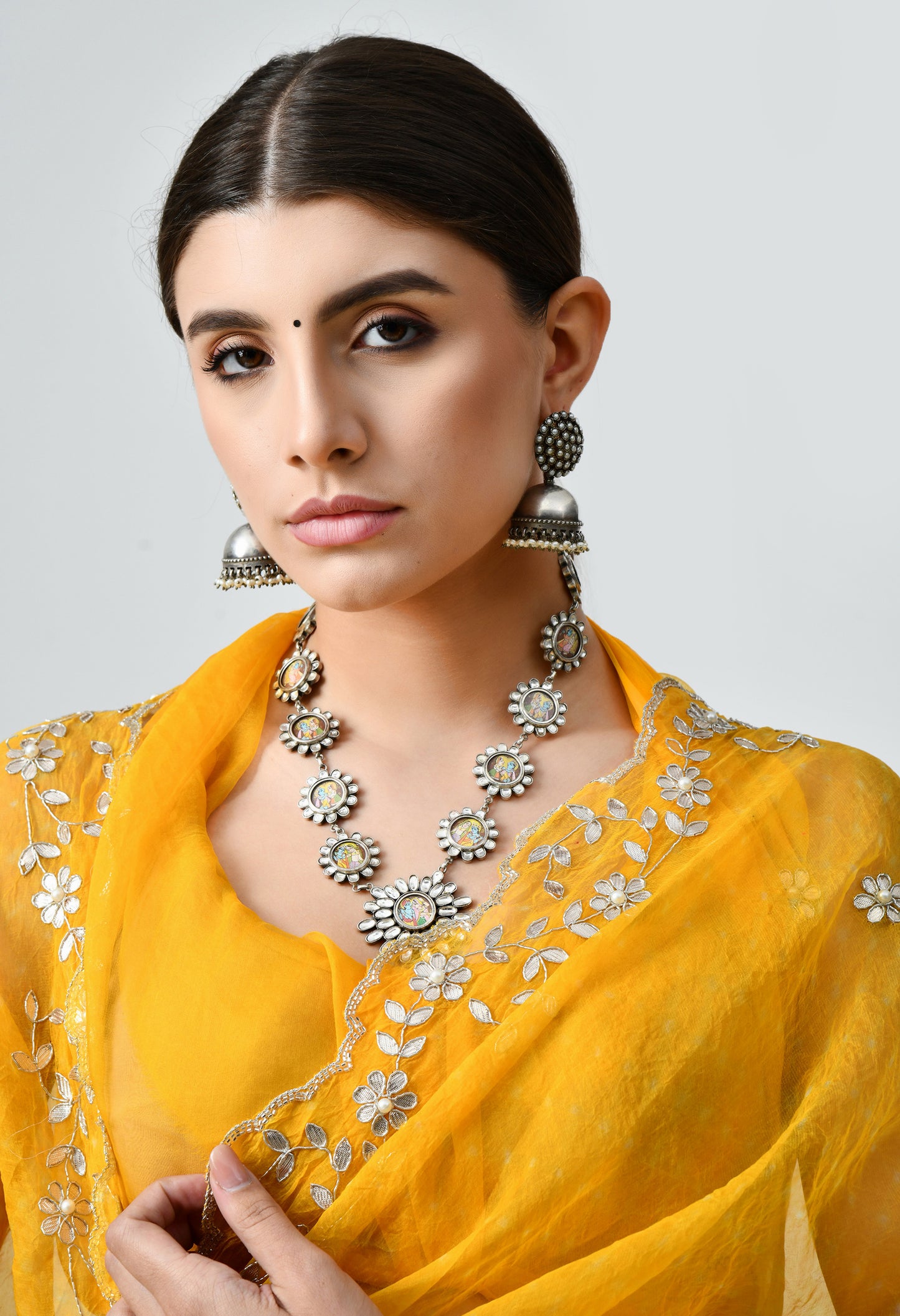 Best Organza Handmade Yellow Saree