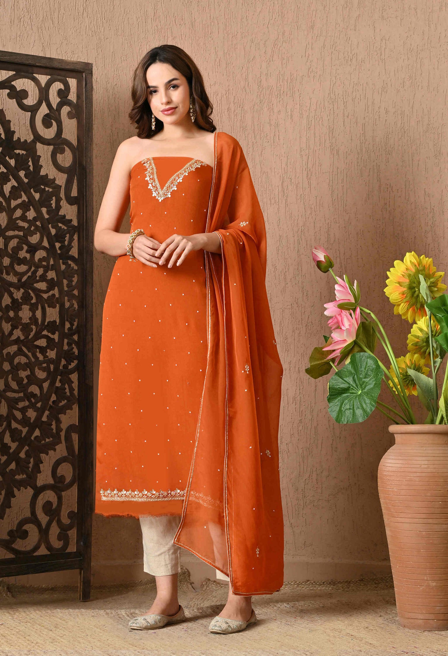 Handmade Georgette Suit Set