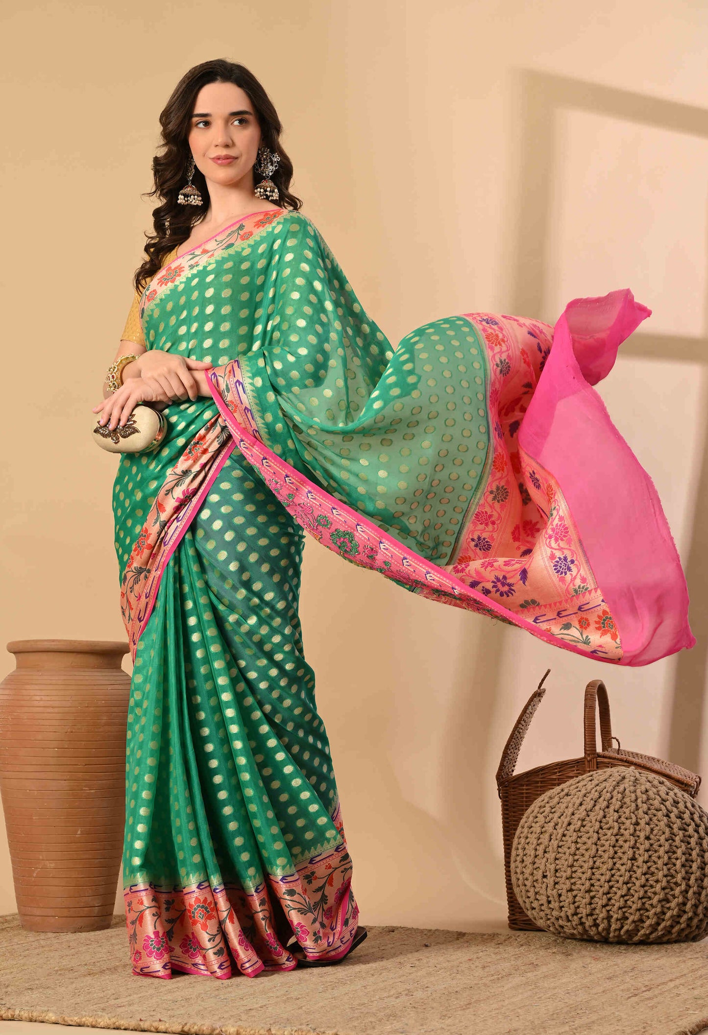 Khaddi Chiffon Saree