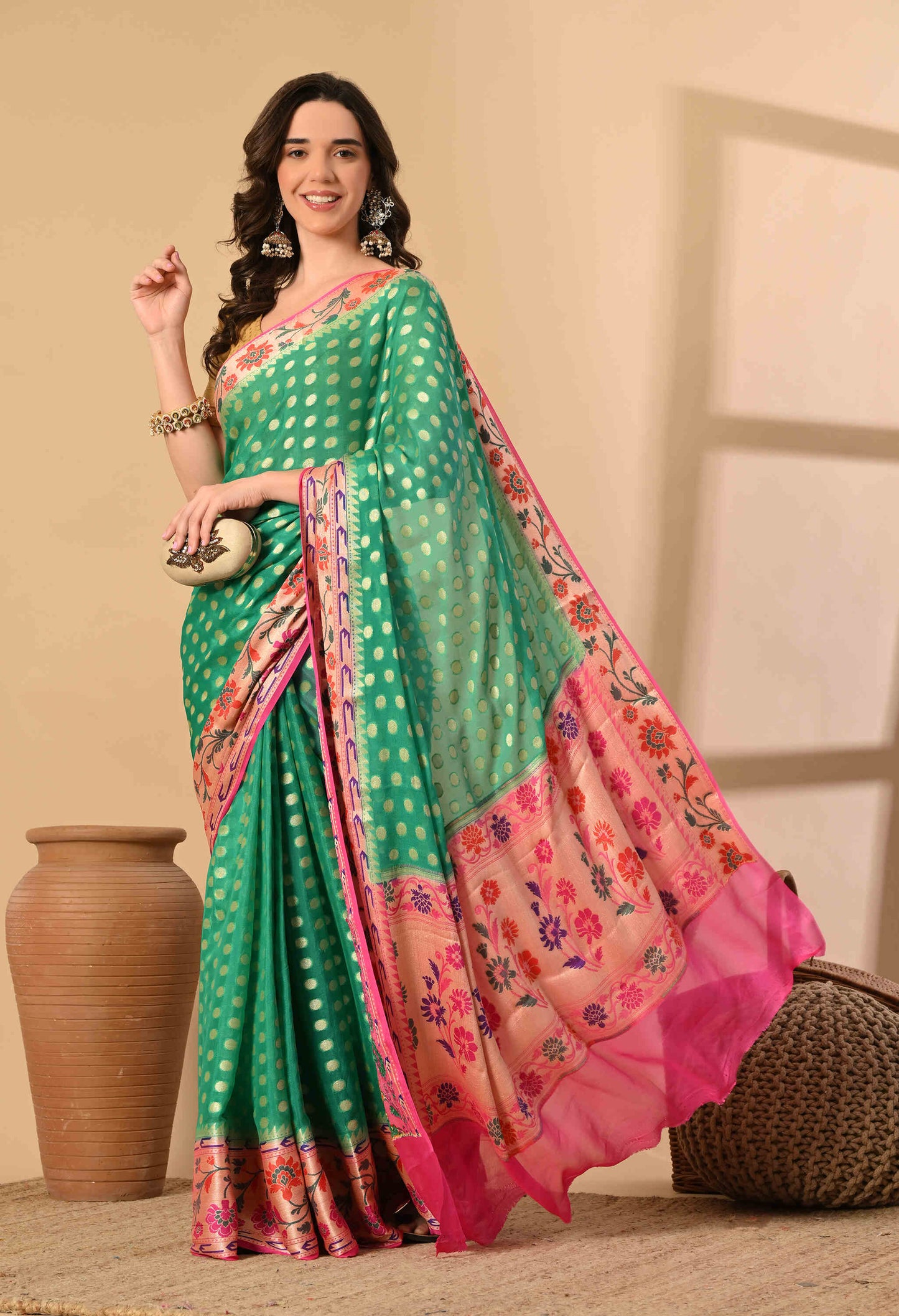 Khaddi Chiffon Saree