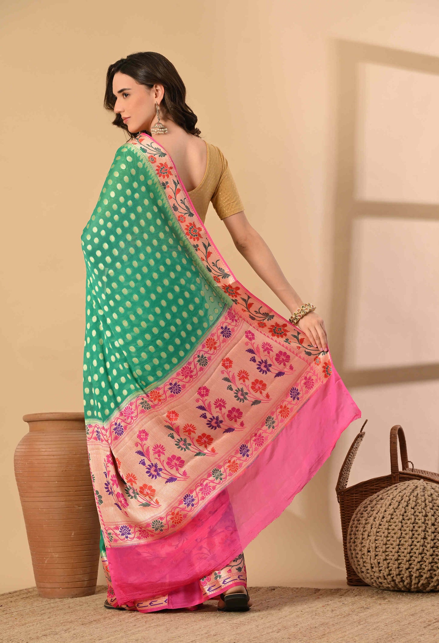 Khaddi Chiffon Saree