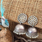 Ganga Silver Jhumki Earrings