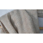 Mens Beige Gray Wool Muffler