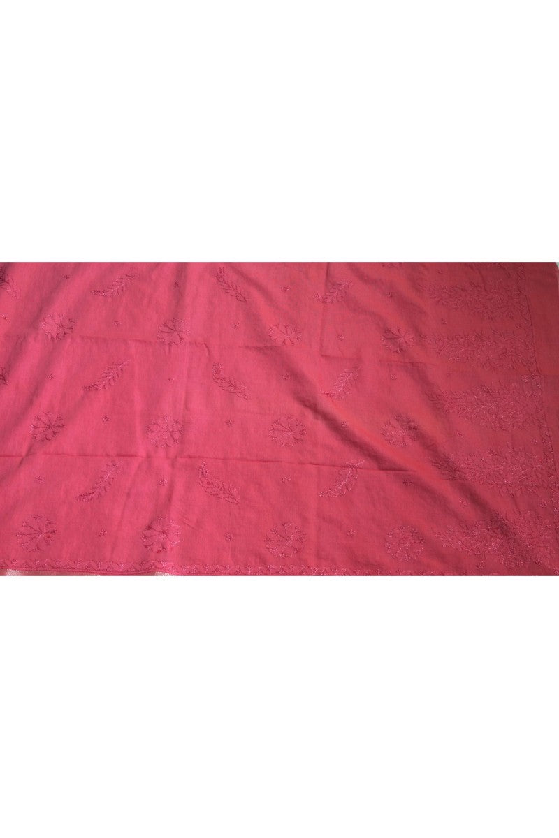 Chanderi Cotton Tomato Red Saree