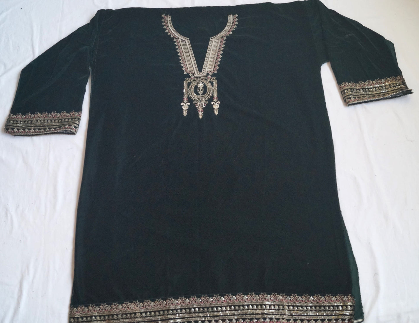 Velvet Semi Stitched Salwar and Suit