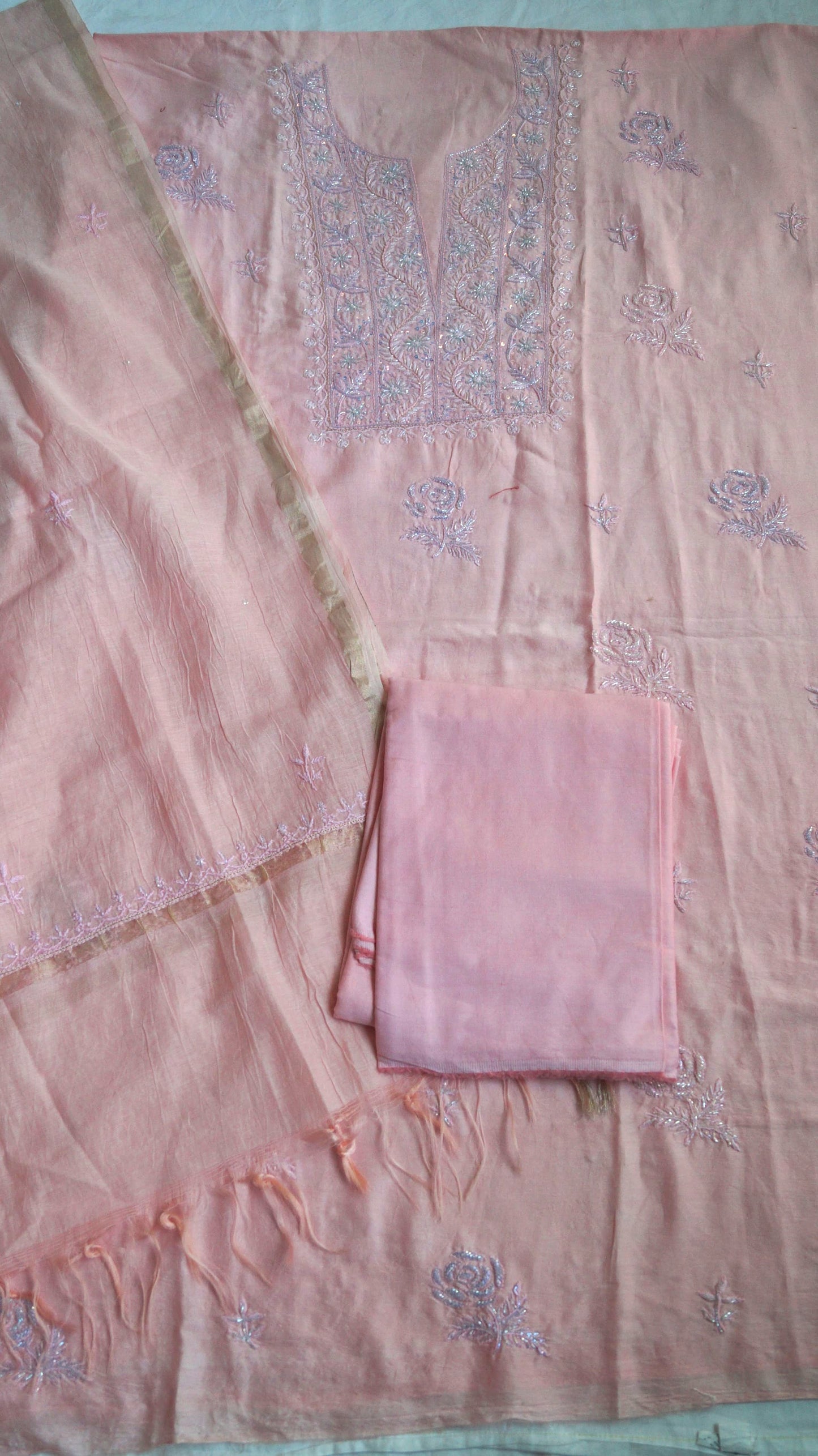 Chanderi Salwar and Suit Party Wear