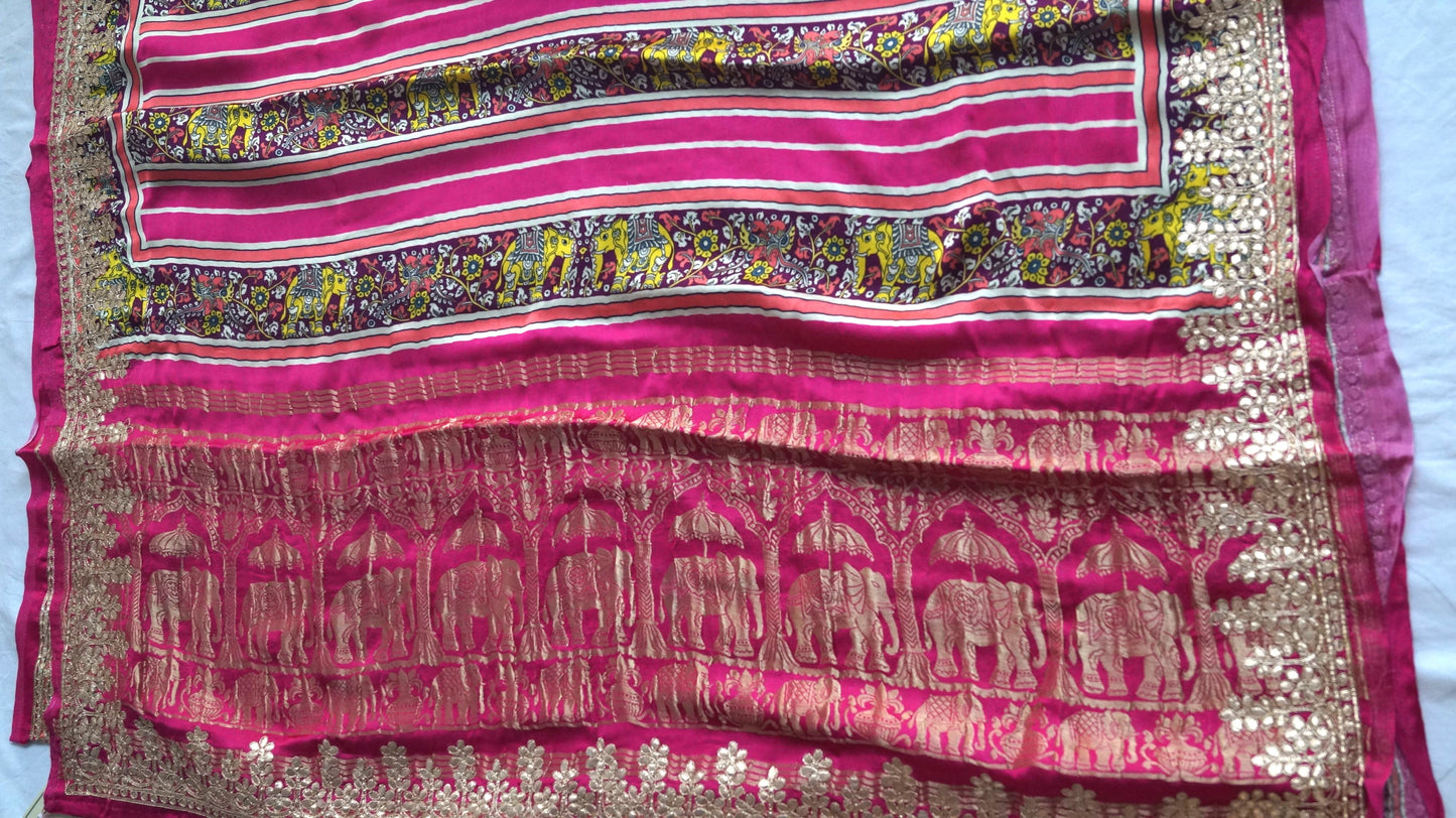 Gajji Silk Indian Saree Women