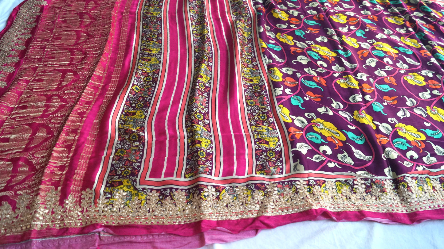 Gajji Silk Indian Saree Women