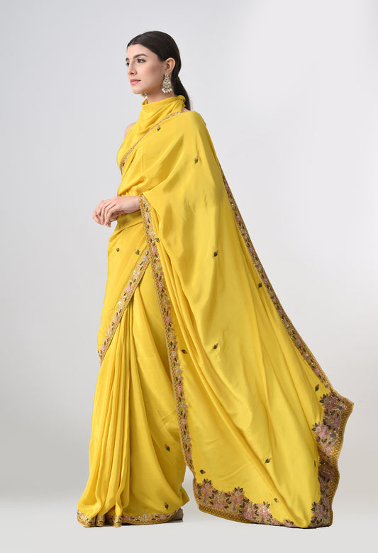 Italian Crepe saree