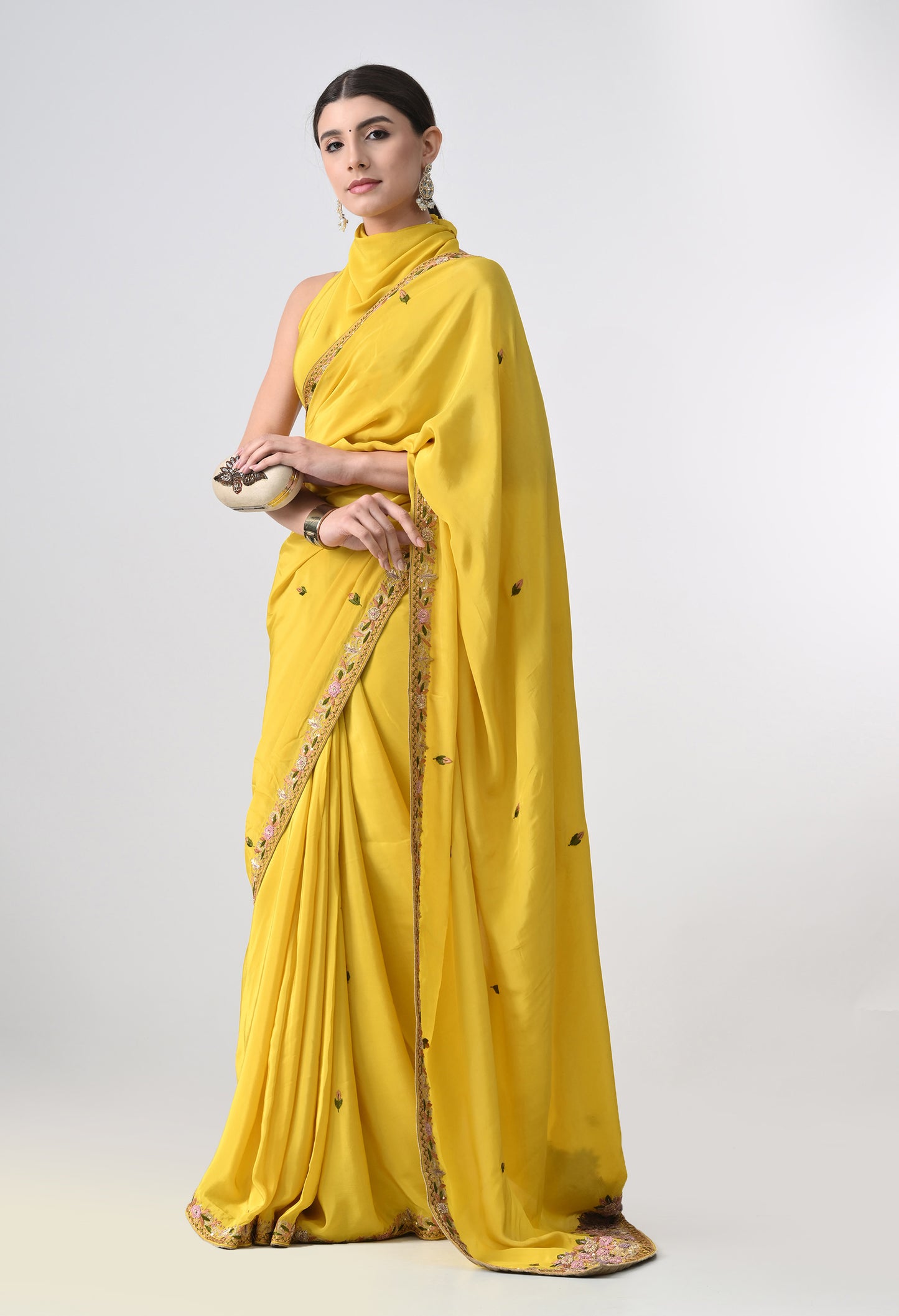 Italian Crepe saree