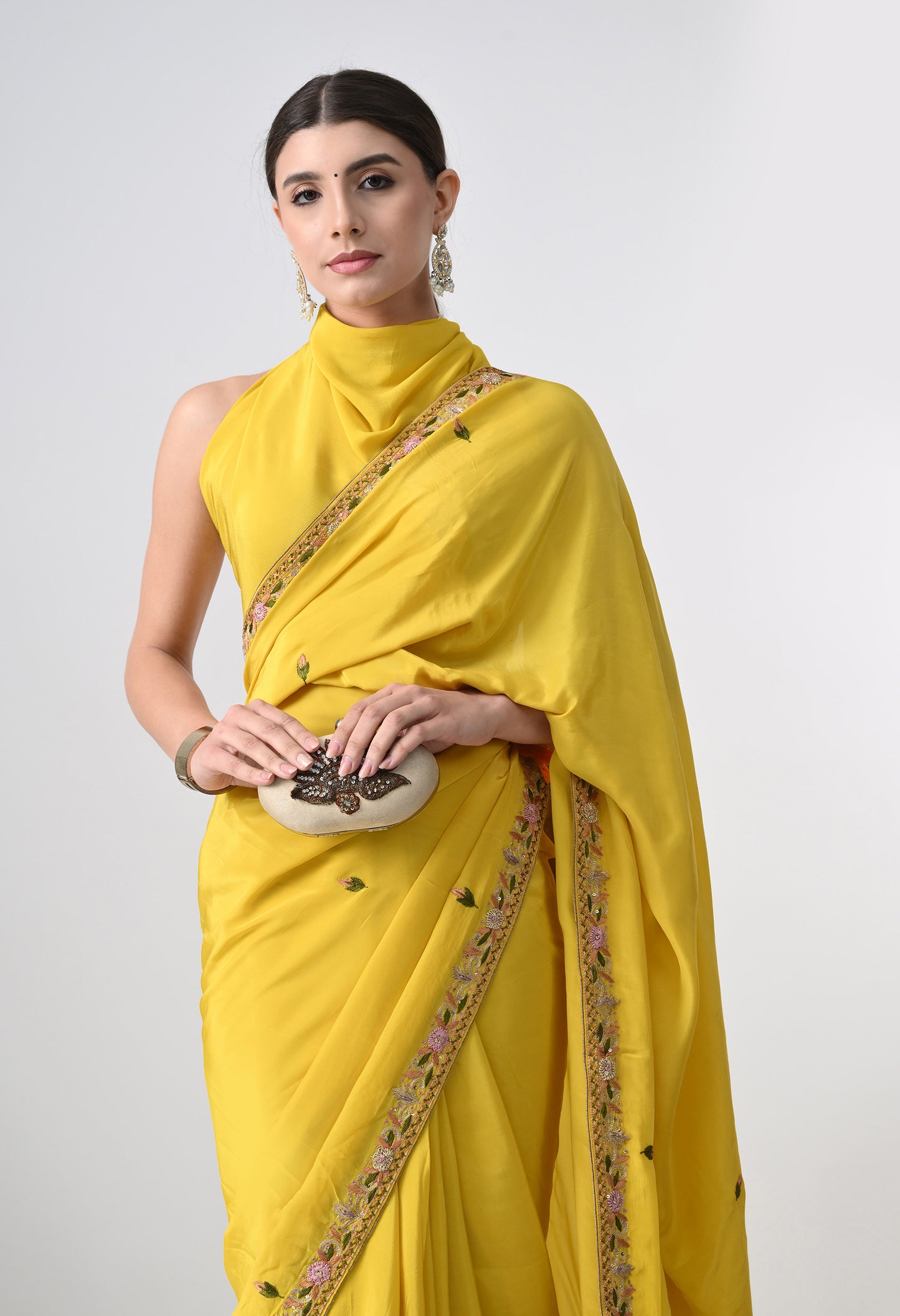 Italian Crepe saree