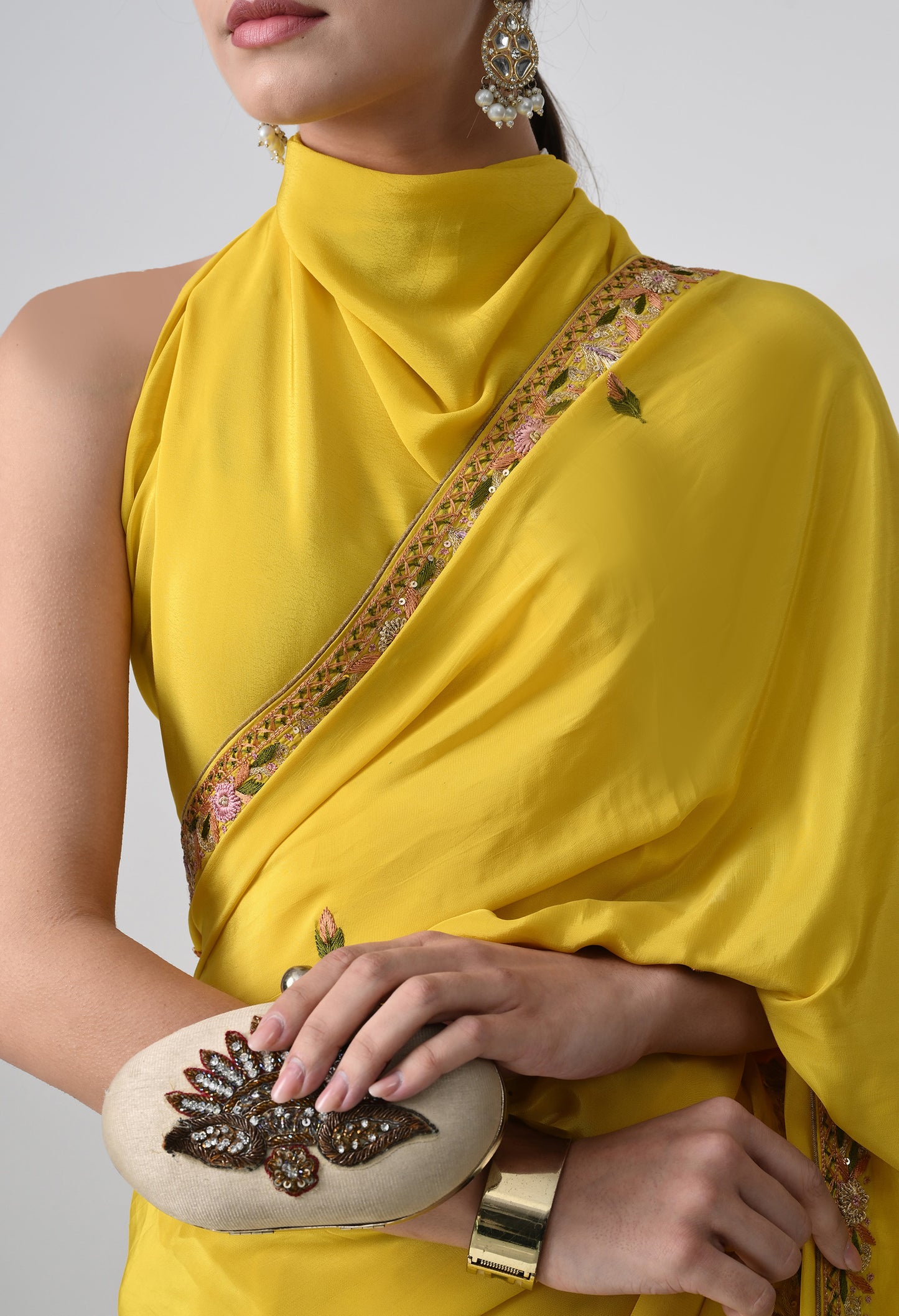 Italian Crepe saree