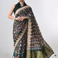 Ikat Print Gajji Silk Saree