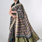 Ikat Print Gajji Silk Saree