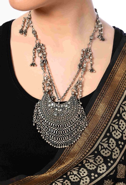 Silver Necklace Set for Women