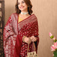 Best Banarasi Silk Maroon Saree