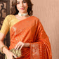 Best Orange Banarasi Silk Saree
