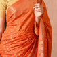 Best Orange Banarasi Silk Saree