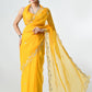 Best Organza Handmade Yellow Saree