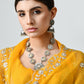 Best Organza Handmade Yellow Saree