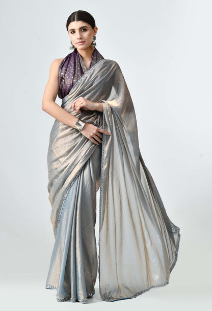 Shimmer Tissue Jimmy Choo Saree