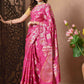 Classic Banarasi Silk Pink Saree