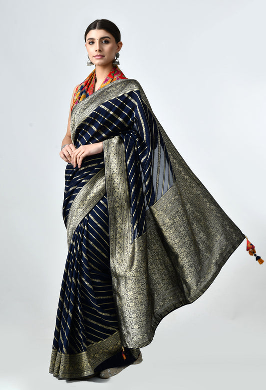 Mulberry Silk Banarasi Saree