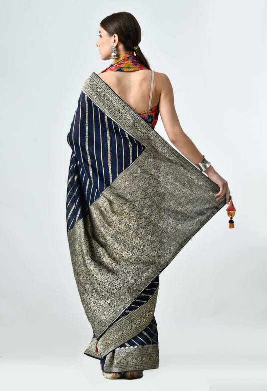 Mulberry Silk Banarasi Saree