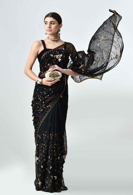 Pure Georgette Saree