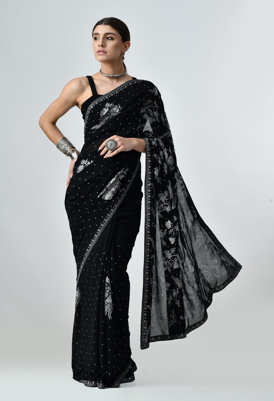 Pure Georgette saree