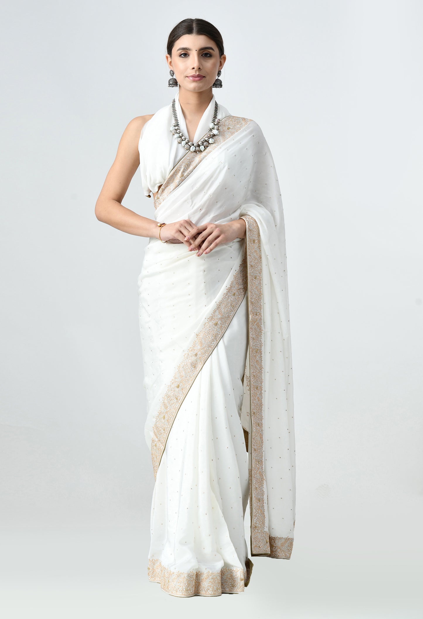 Handmade Crepe Saree