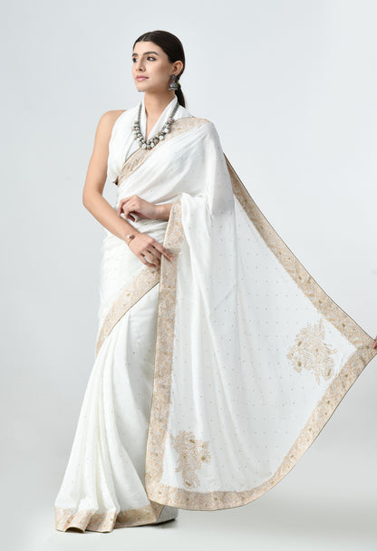 Handmade Crepe Saree