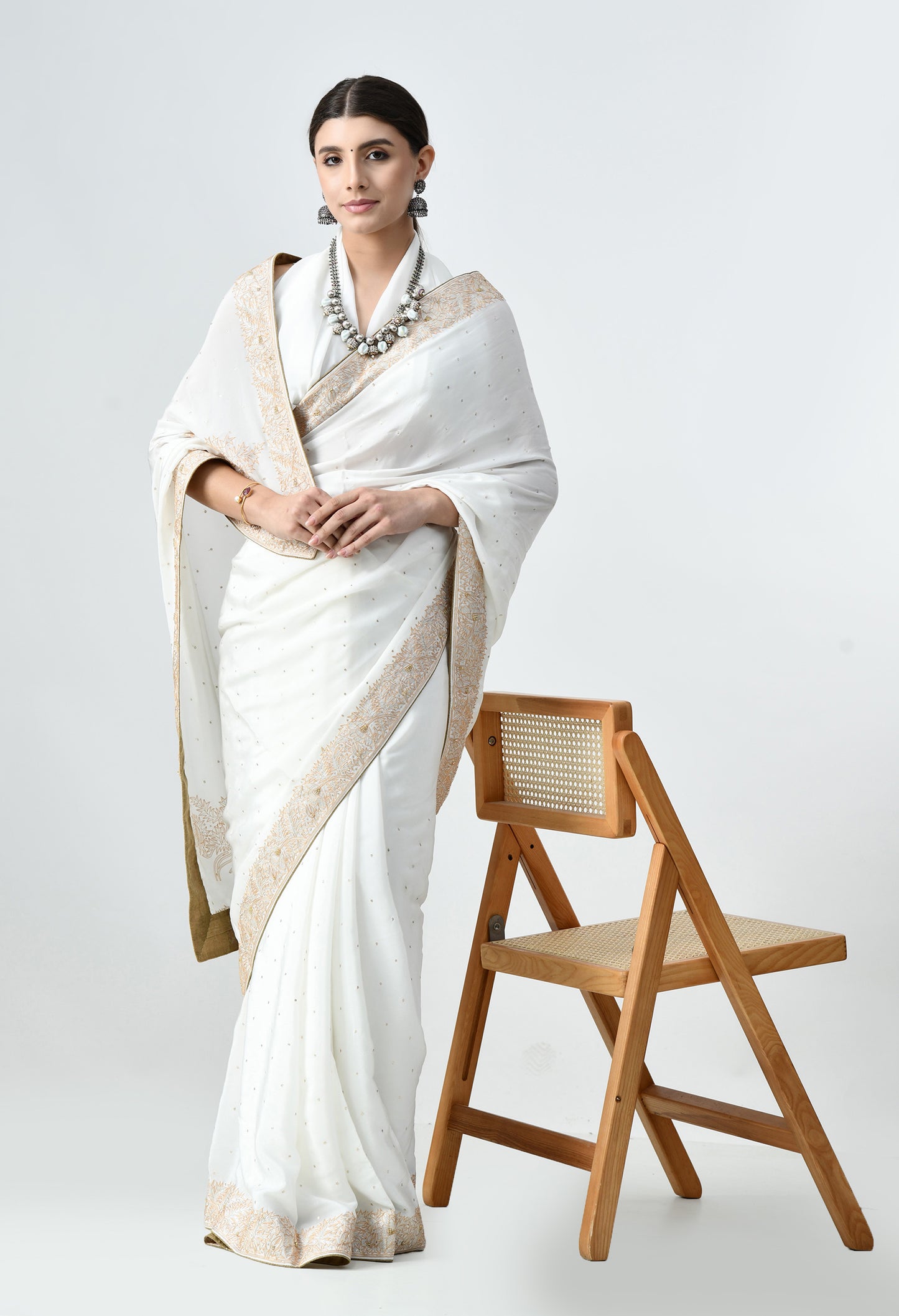 Handmade Crepe Saree