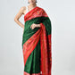 Ikkat Mulberry Silk Saree