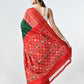 Ikkat Mulberry Silk Saree