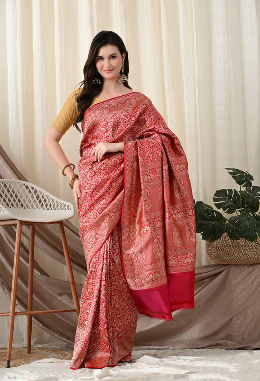 Pure kataan Shikargah Saree