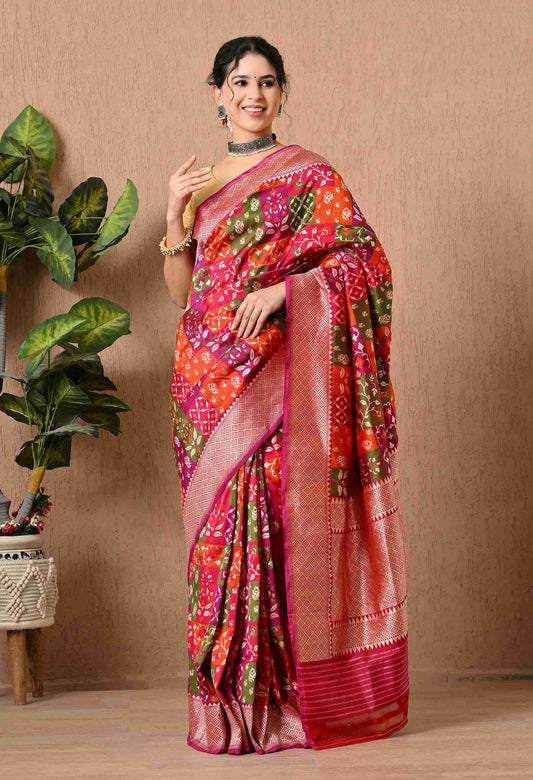 Rangkaat Kataan Handwoven Saree