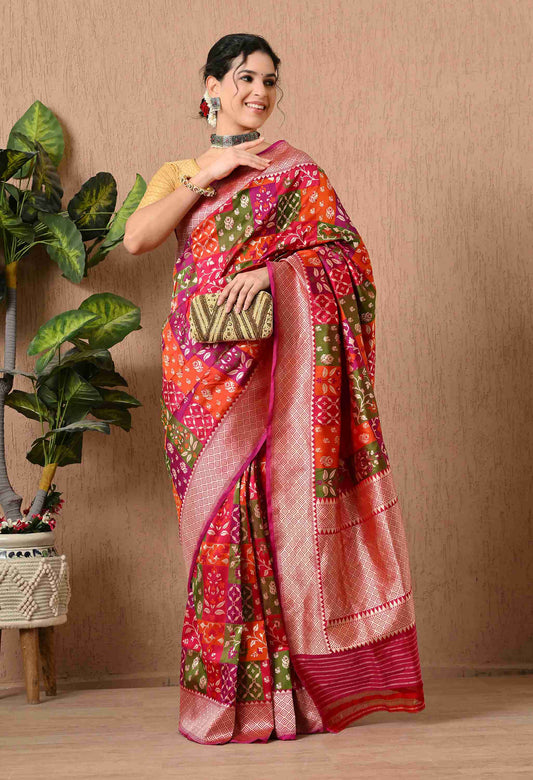 Rangkaat Kataan Handwoven Saree