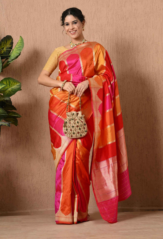 Rangkaat Handloom Kataan Silk Saree