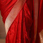 Best Party Wear Pure Silk Red Saree