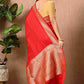 Best Party Wear Pure Silk Red Saree