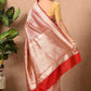Beautiful Red Pure Kataan Silk Saree 
