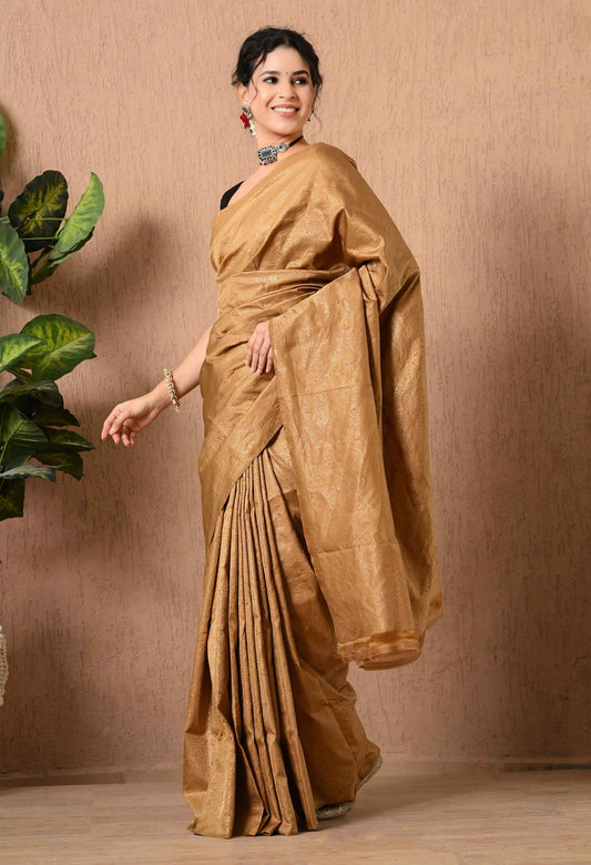 Pure Kataan Silk Gold Zari Saree