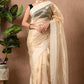 Best Tissue Saree With Satin Border